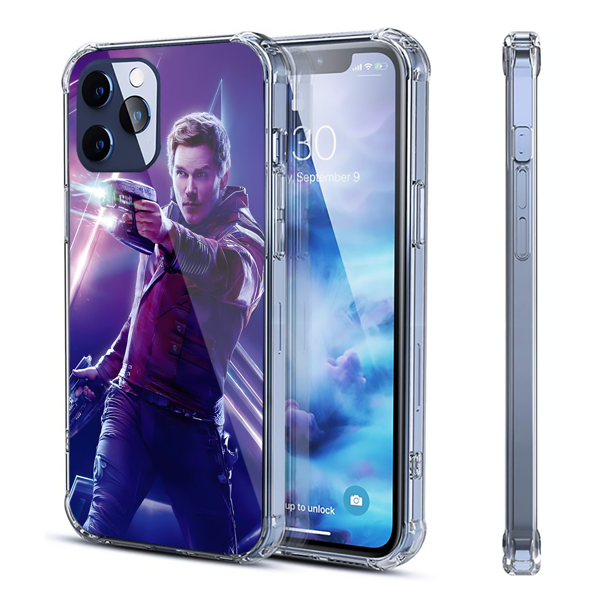 （画像用） アベンジャーズ The Avengers 【iPhone 12シリーズ対応】透明スマホケース（クリアソフトケース）